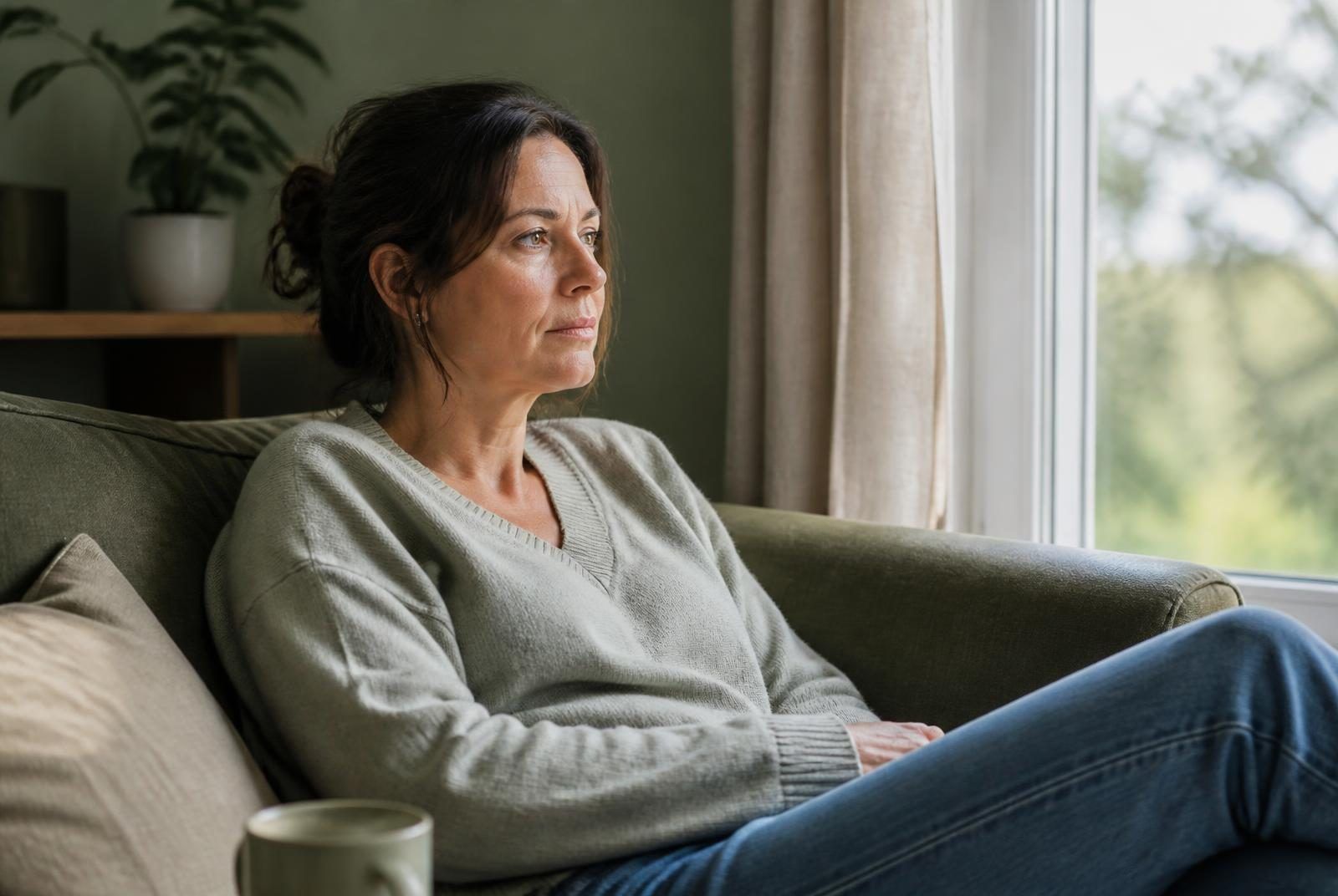 Person resting during the day because of persistent fatigue